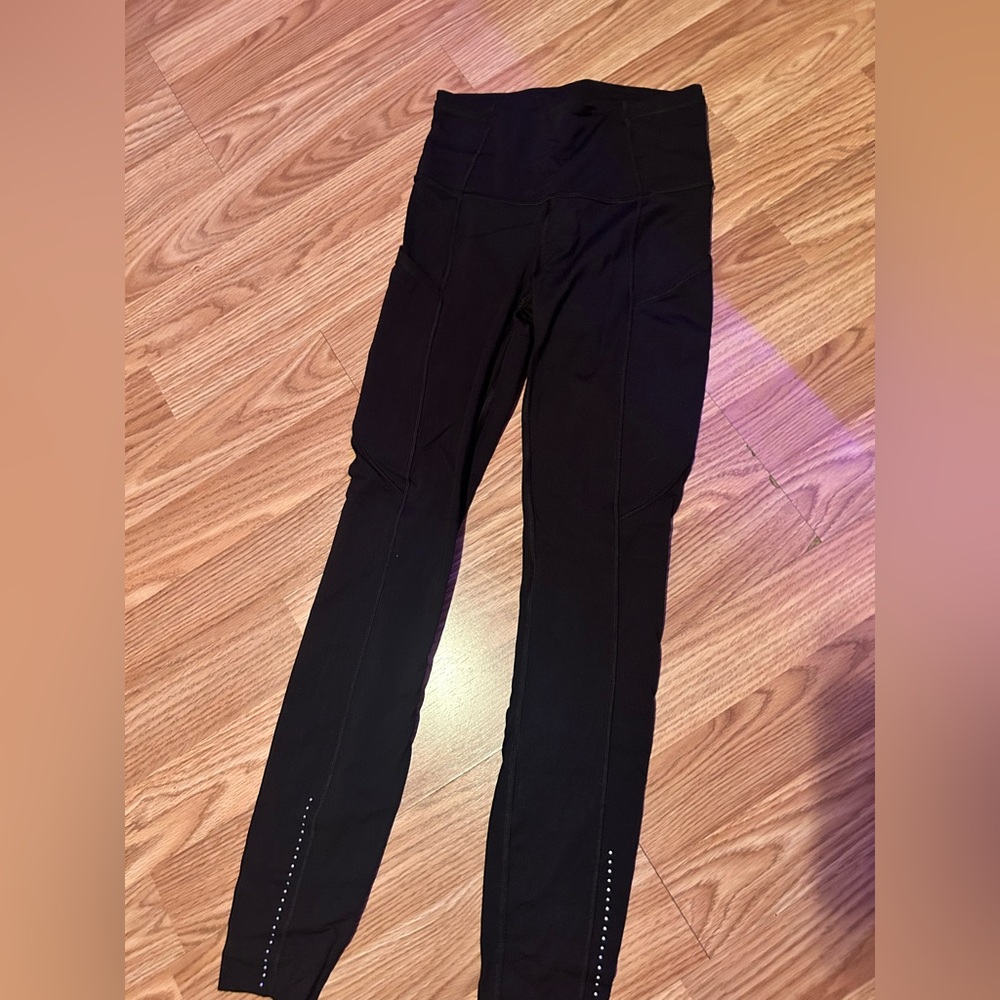 Black lululemon leggings - swift speed high rise tight. Size 2